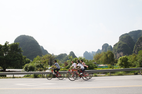 Cycling in Yangshuo