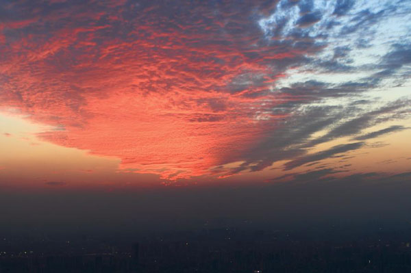 Fascinating sunset scenery in Guangdong