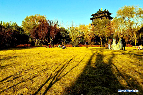 Beautiful scenery of Daming Lake in east China