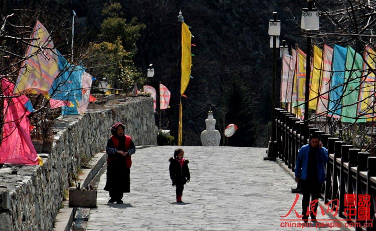 Thousand-year-old Ganbao Tibetan stone village in Lixian, SW China's Sichuan