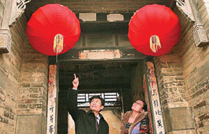 Morning scenery of local residences in Hongcun, China's Anhui