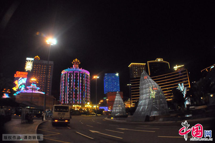 Night scene of Macao