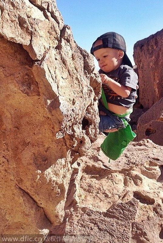Two-year-old is a well-travelled backpacker