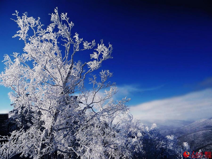 Snow-covered Erlanghe in Heilongjiang