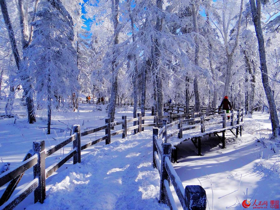 Snow-covered Erlanghe in Heilongjiang