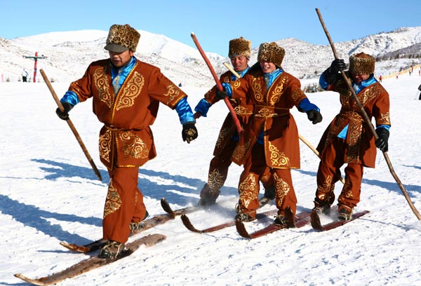 Skiing in Xinjiang with the locals