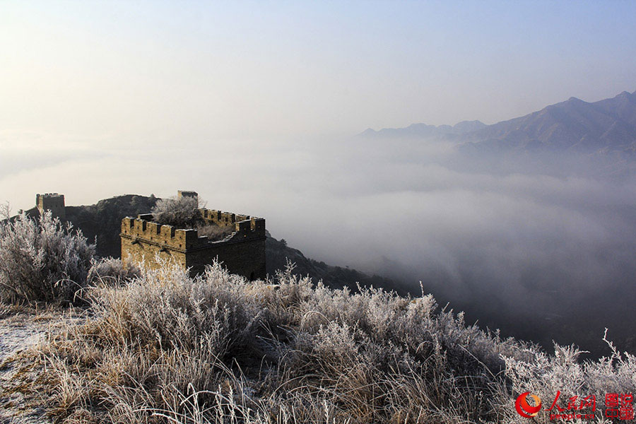 Sea of clouds in Tianqiao Great Wall