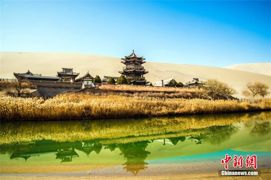 Scenes of spring in Dunhuang