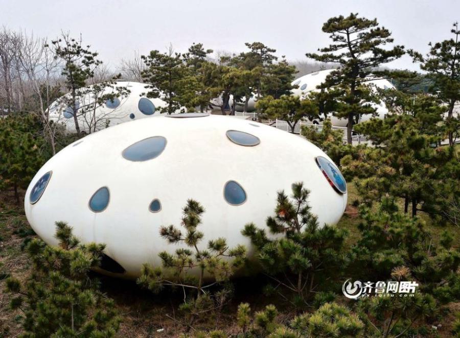 UFO-inspired buildings serve multi-purposes