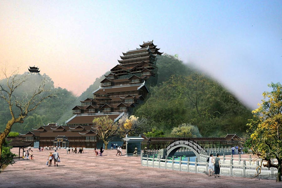 China's largest Miao-style architecture complex to open in Pengshui, Chongqing