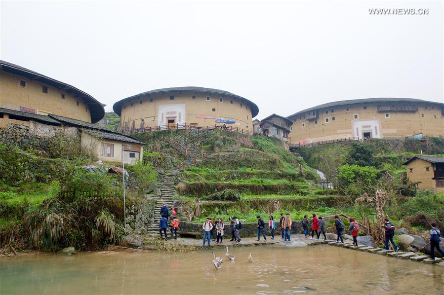View of Fujian Tulou in SE China