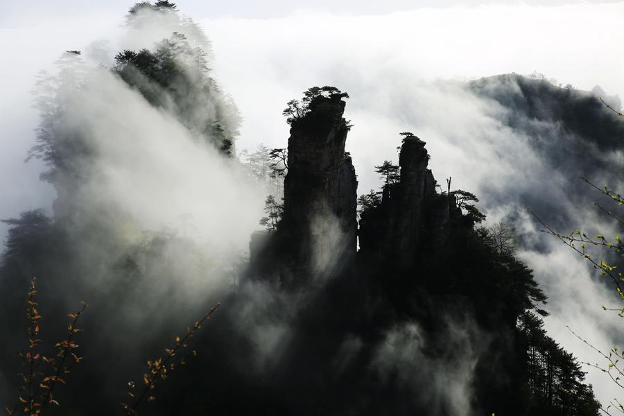 Amazing clouds view seen at Wulingyuan