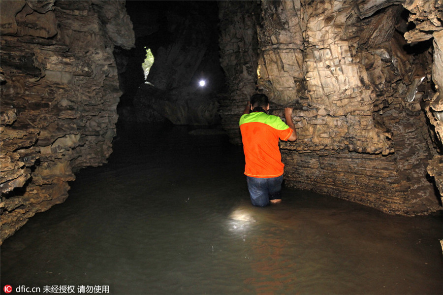 Pristine karst caves surround Guangxi village