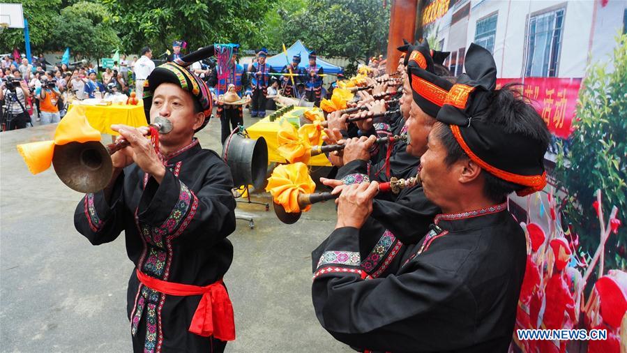 Danu Festival celebrated in Du'an, China's Guangxi