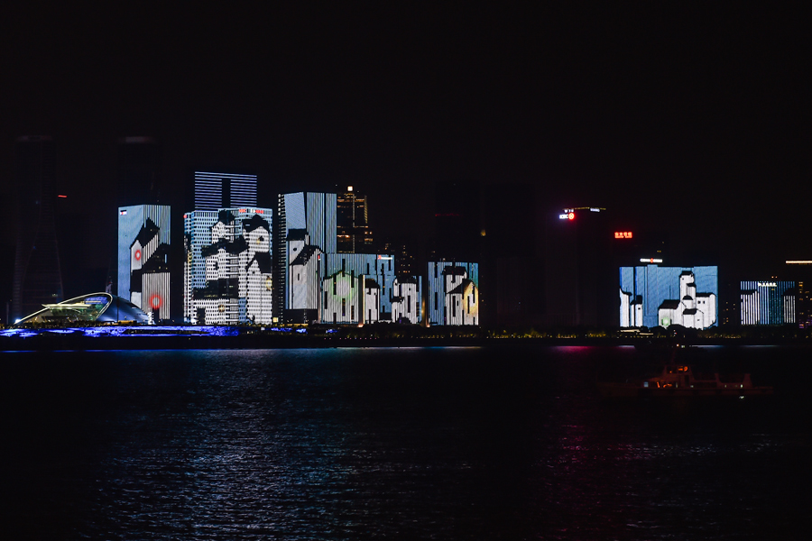 Grand show lights up Qiantang River in Hangzhou