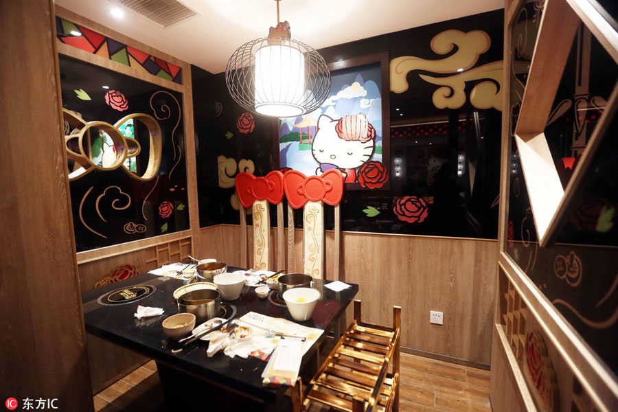 First Hello Kitty restaurant in Shanghai hailed the 'cutest'