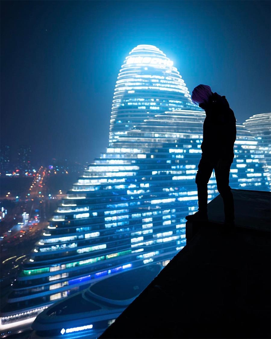 Edgy photography gives a sci-fi twist to Shanghai