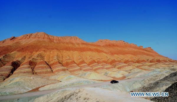 Fabulous scenery of Danxia landform in NW China