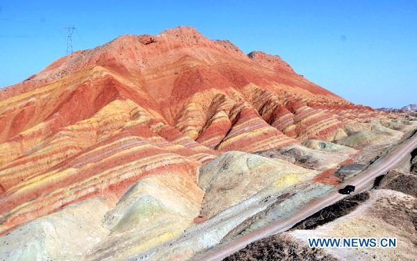 Fabulous scenery of Danxia landform in NW China