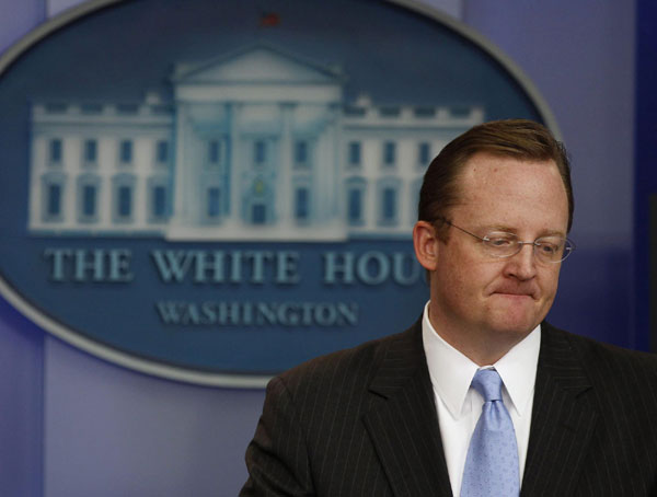 White House press secretary resigning