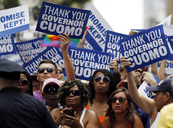 Jubilant NYC parade celebrates gay marriage