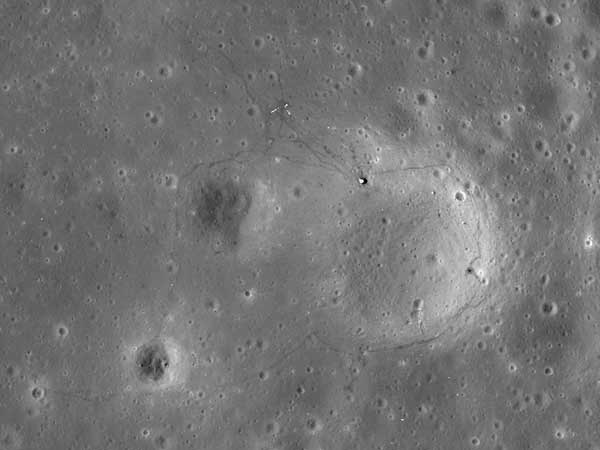 Photos show enduring traces of man's lunar visits
