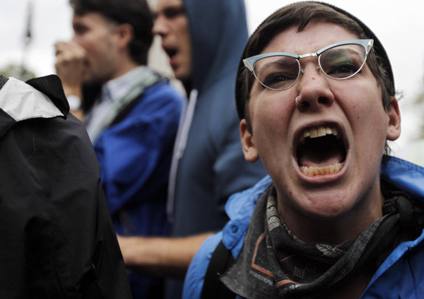 About 500 arrested in Wall Street protest