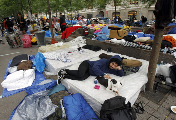 About 500 arrested in Wall Street protest