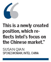 Intel posts possible future CEO to China