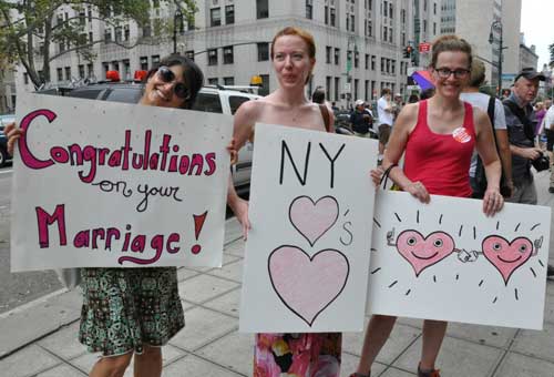 Two grandmothers in first legal gay marriage in NY