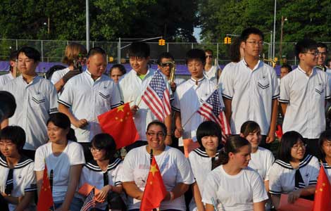 Chinese students visit US in exchange program