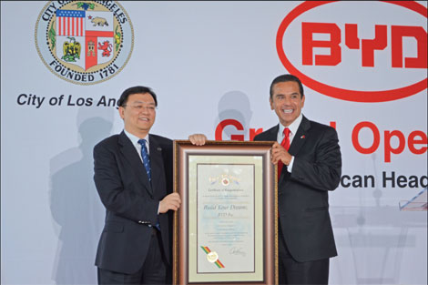 BYD launches US headquarters