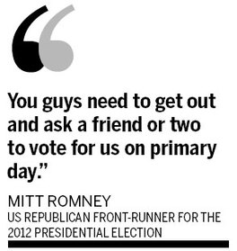 Romney keeps focus on Obama in New Hampshire