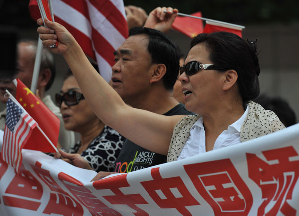 Protest over Japan's stance on Diaoyu Islands