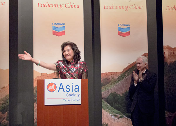 Fosters honored for service to Asia Society of Texas