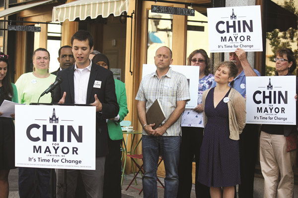 Chin seeks political change in Lewiston, Maine
