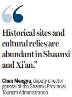Shaanxi shows its stuff to potential visitors