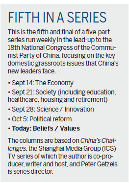 What do the Chinese people believe?