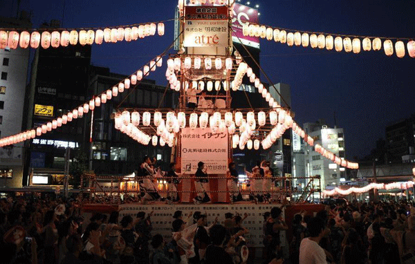 Japanese traditional Bon Festival celebrated in