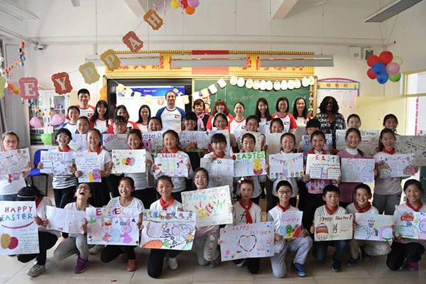Fun, games and learning at the Kids Read China's Easter-themed event