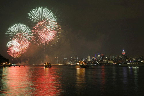 Fireworks end Independence Day celebrations
