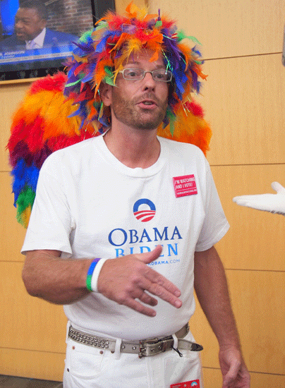 Snapshots of Obama supporters
