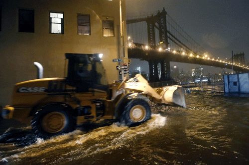 Sandy leaves NYC deluged