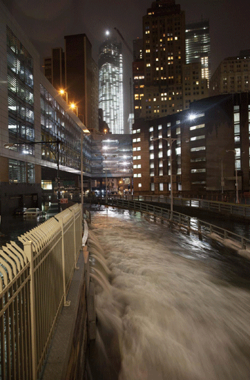 Sandy leaves NYC deluged