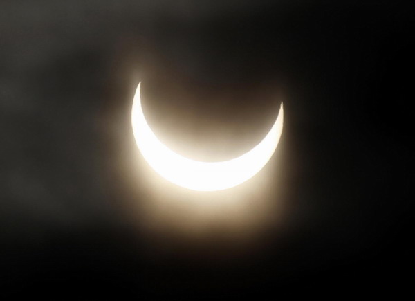 Partial solar eclipse visible over Mideast, Europe