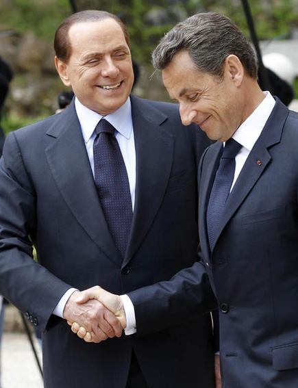 Berlusconi, Sarkozy meet on Libyan crisis, immigration