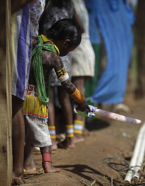 A glance at the life of Kayapo tribe in Amazon