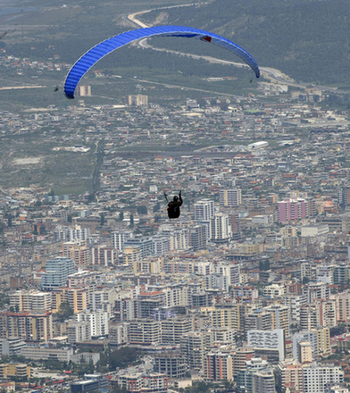 The annual Balkan paragliding competition