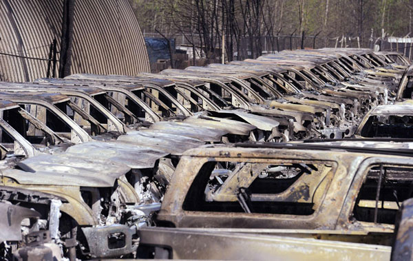 Canada town devastated by wildfires