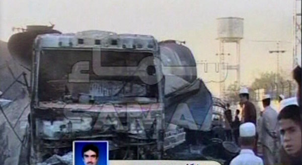 16 killed in NATO fuel truck blast in Pakistan